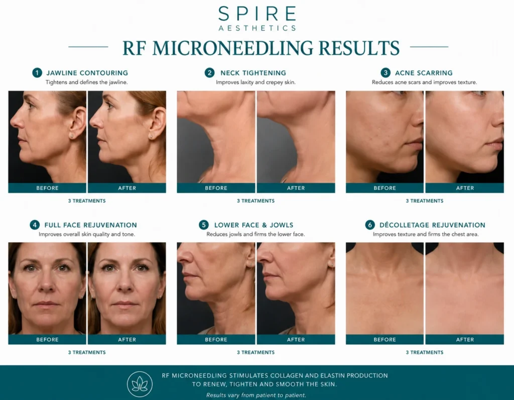 RF Microneedling Skin tightening Dunstable results