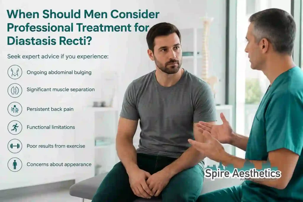 When Should Men Consider Professional Treatment for Diastasis Recti Dunstable?