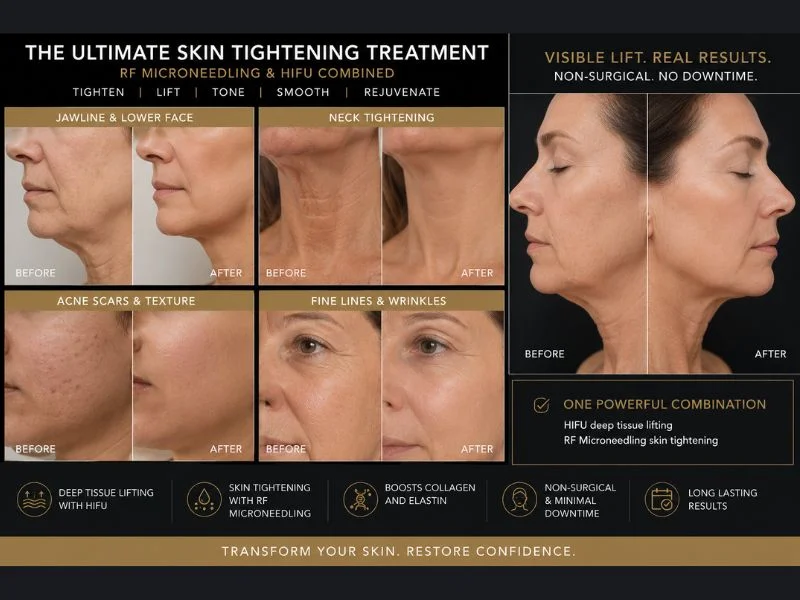 Results of combined treatment for the ultimate skin tightening treatment Dunstable